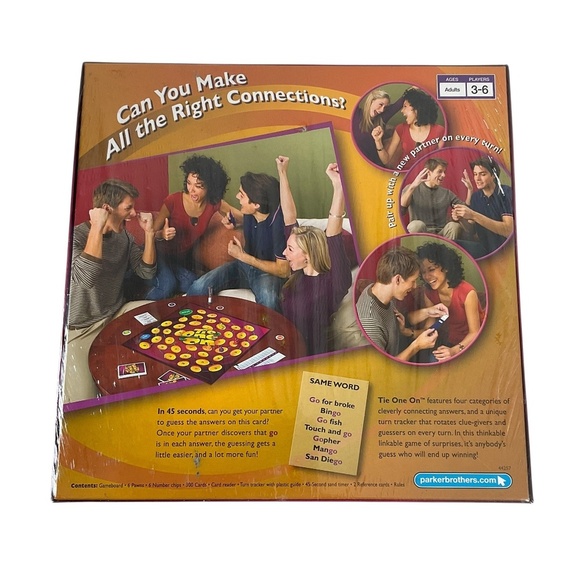 Tie One On Board Game by Parker Brothers 2006 Adult Party Game - Sealed VINTAGE - Picture 5 of 10